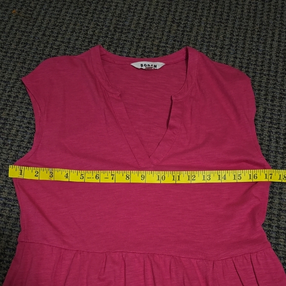 Boden Pink Pleated Midi Sundress with Flutter Cap Sleeves - Picture 9 of 10